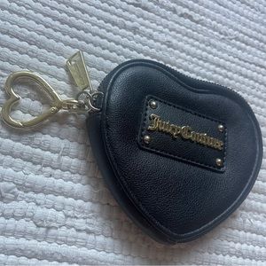 Juicy Couture Heart coin pouch Black Gold